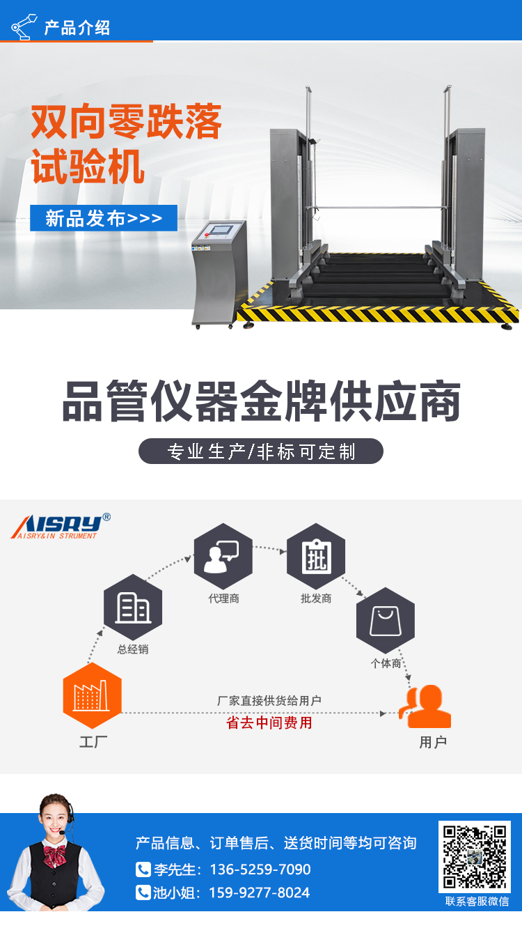 雙向零跌落試驗機